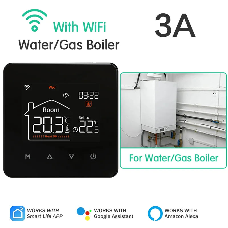 WiFi Smart Floor Heating Thermostat for Precise Home Temperature Control Water Gas Boiler 1 China Mainland Tidesmit