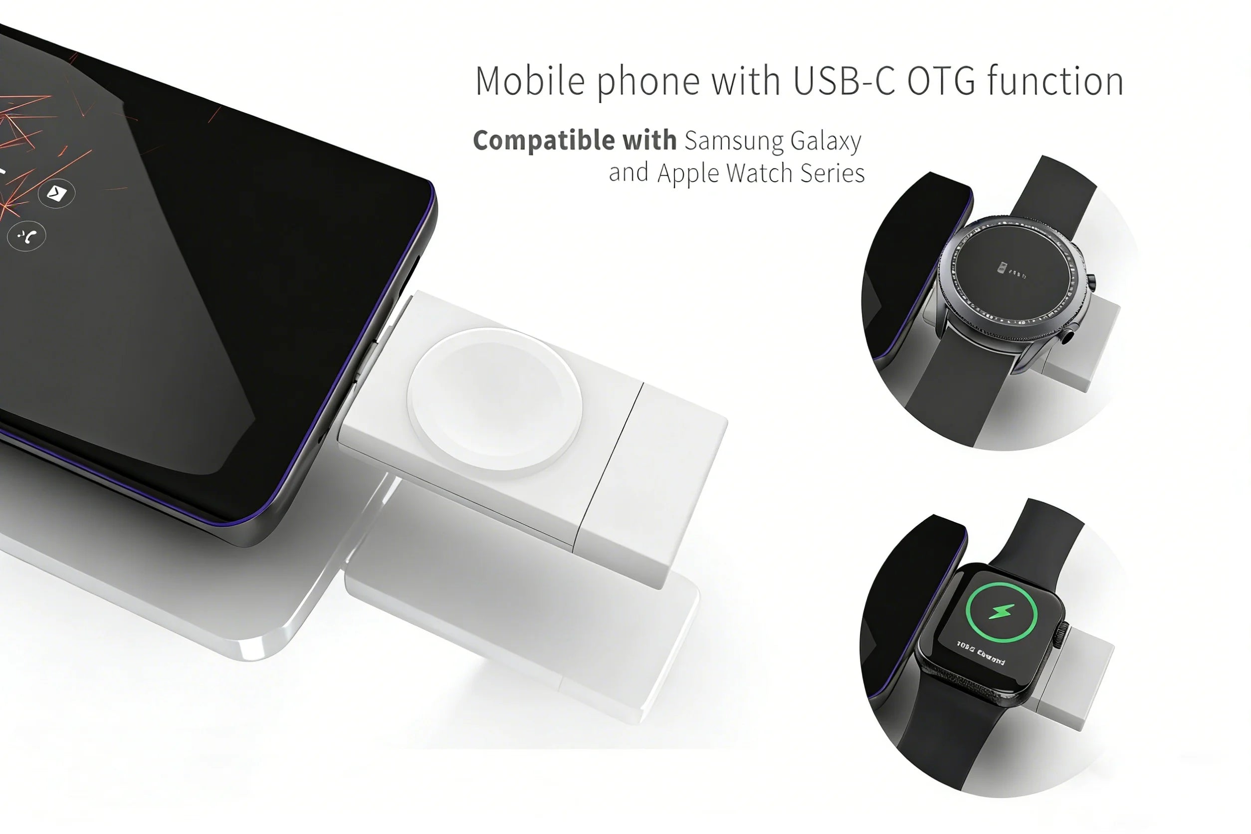 Wireless Charger for Apple and Samsung | Qi Certified Fast Station Tidesmit