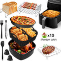 Air Fryer Accessories for COSORI 5.5L/6L/6.2L/6.4L, for Ninja AF180EU 6.2L Air Fryer Accessories Grill Rack Air Fryer Accesorios