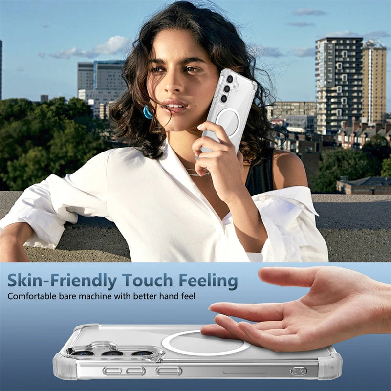 Samsung Galaxy S25 Ultra Magnetic Case | Shockproof Clear Cover Tidesmit