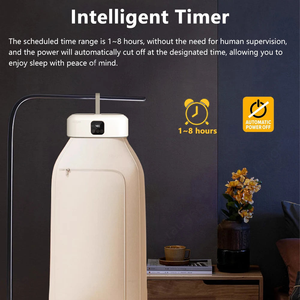 Tidesmit folding portable clothing dryer featuring UV sterilization technology for efficient compact laundry drying