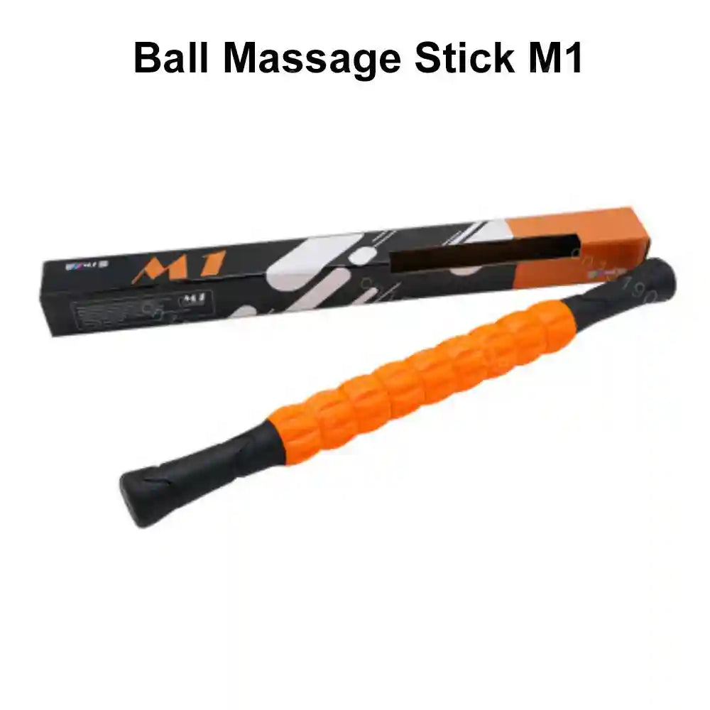 Massage Roller Stick for Deep Tissue Muscle Recovery | Tidesmit Portable Massage Roller Orange Tidesmit
