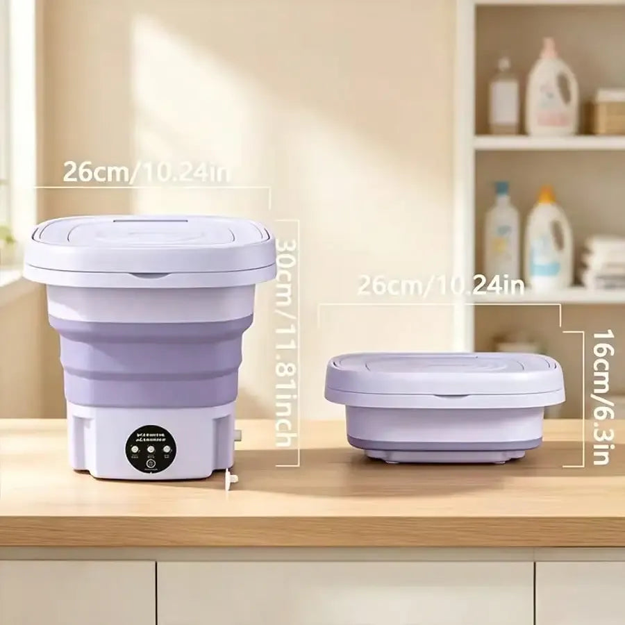 Tidesmit Portable Washing Machine 2.91gal Foldable Mini Washer