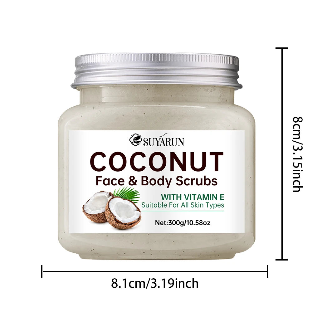 Coconut Sugar Body Scrub – Organic Exfoliating Spa Care (300g) Scrubs Treatments Tidesmit