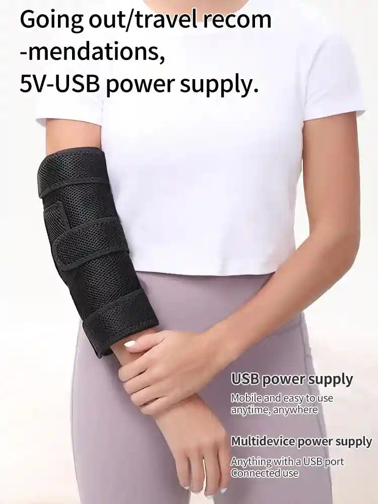 Heated Elbow Brace Wrap: Adjustable Compression Sleeve for Joint Relief Relaxation Treatment Tidesmit