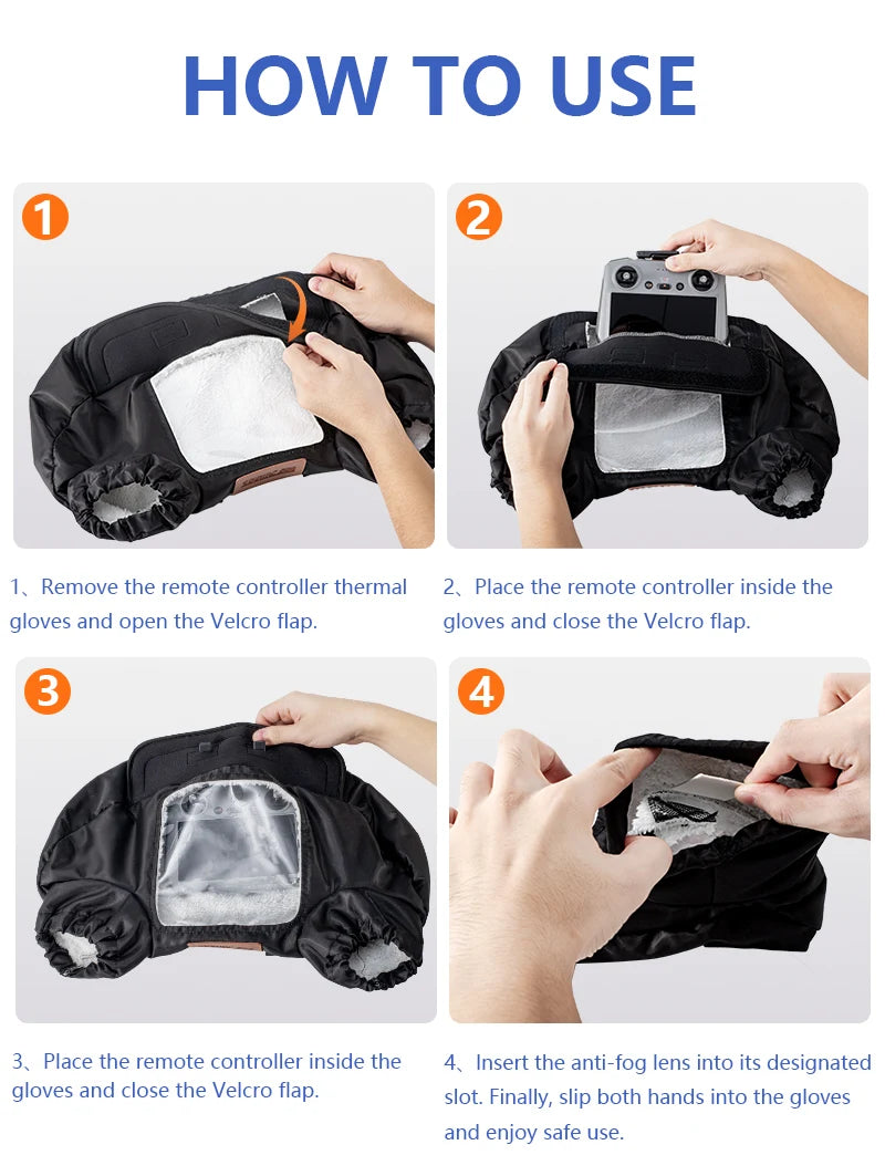 Drone Flight Gloves for Cold Weather Operation - Thermal Control Tidesmit
