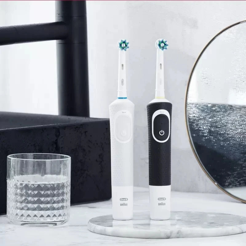 Oral B D100 2D Vitality Electric Toothbrush Timer 7600Rpm Cross Action Deep Cleaning and Whitening Teeth Tooth Brush
