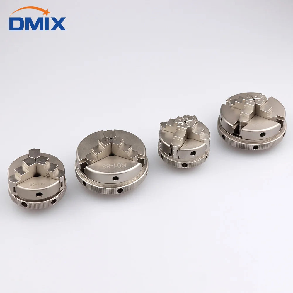 DMIX K01-50 K01-63 K02-50 K02-63 4 Jaw Self-Centering 3 Jaw Self-Centering Manual Scroll Mini Wood Lathe Chuck