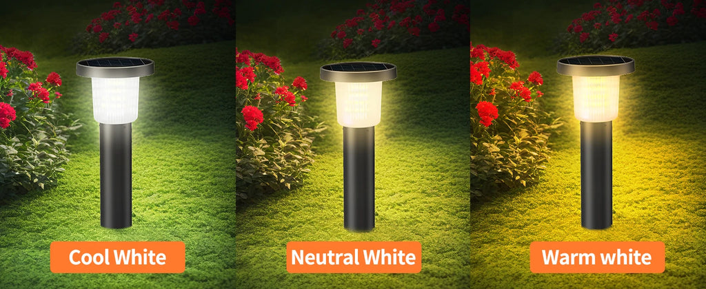 Intelamp 3800mah 500LM 2 Pack Solar Pathway Lights Lawn Lights Outdoor Auto On/Off Landscape Light For Yard Garden Driveway Patio Walkway