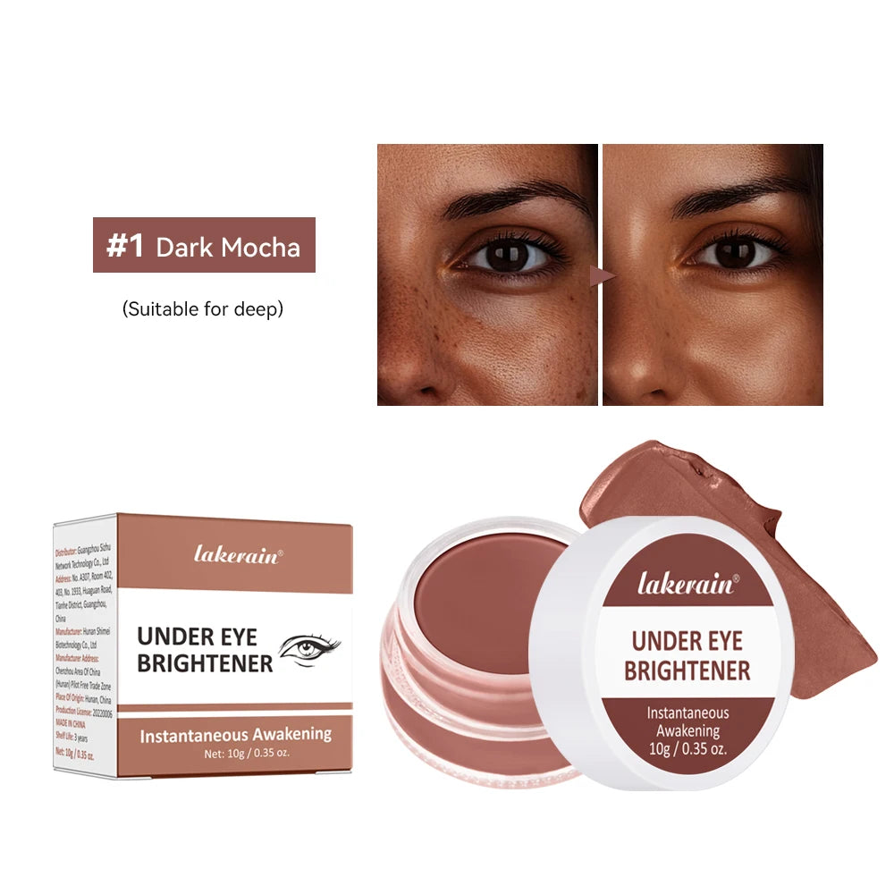 Tidesmit Lakerain hydrating under eye brightener concealer cream for dark circle correction texture close-up