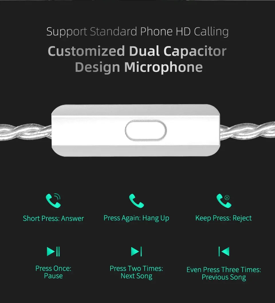 KZ ZSTX In-Ear Monitors Hybrid Driver Noise Cancelling by Tidesmit Tidesmit