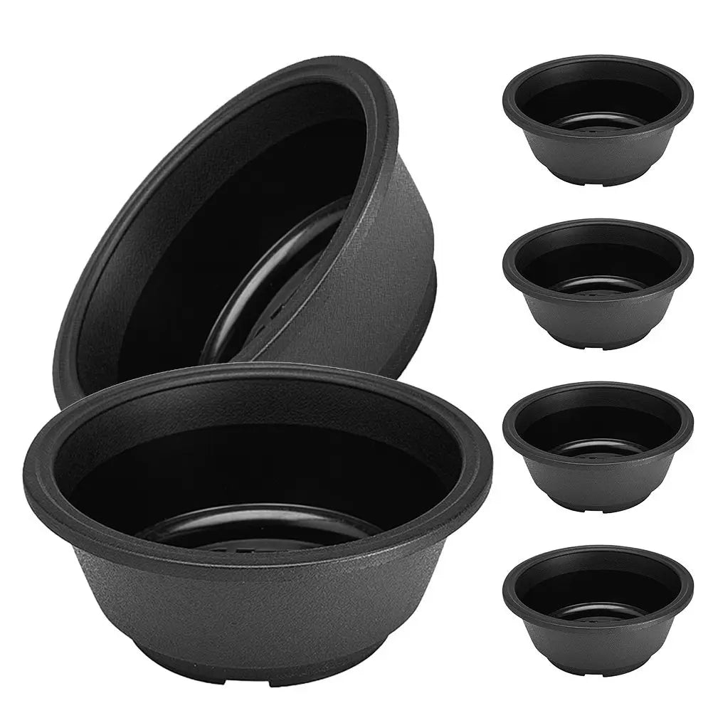 6Pcs Succulent Plant Pots Hollow Bottom Plastic Flowerpot Creative Planter for Home Garden Desktop Decoration Gardening Supplies