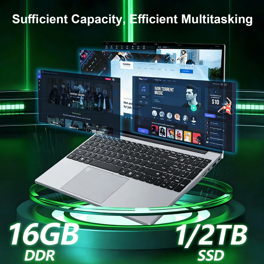 Gaiming Laptop Intel Core i9 10980HK/9900 Windows 11 Notebook PC 16GB RAM 1TB SSD Portable Slim 15.6" Laptops Office PC Gamer