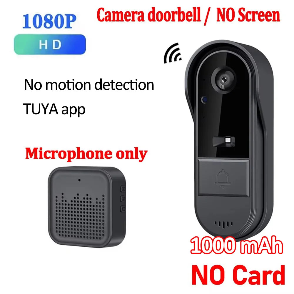 Waterproof 4000mAh Video Monitoring Doorbell 4.3 Inch IPS screen PIR motion sensor Two-way intercom 1080P Video Doorbell Camera