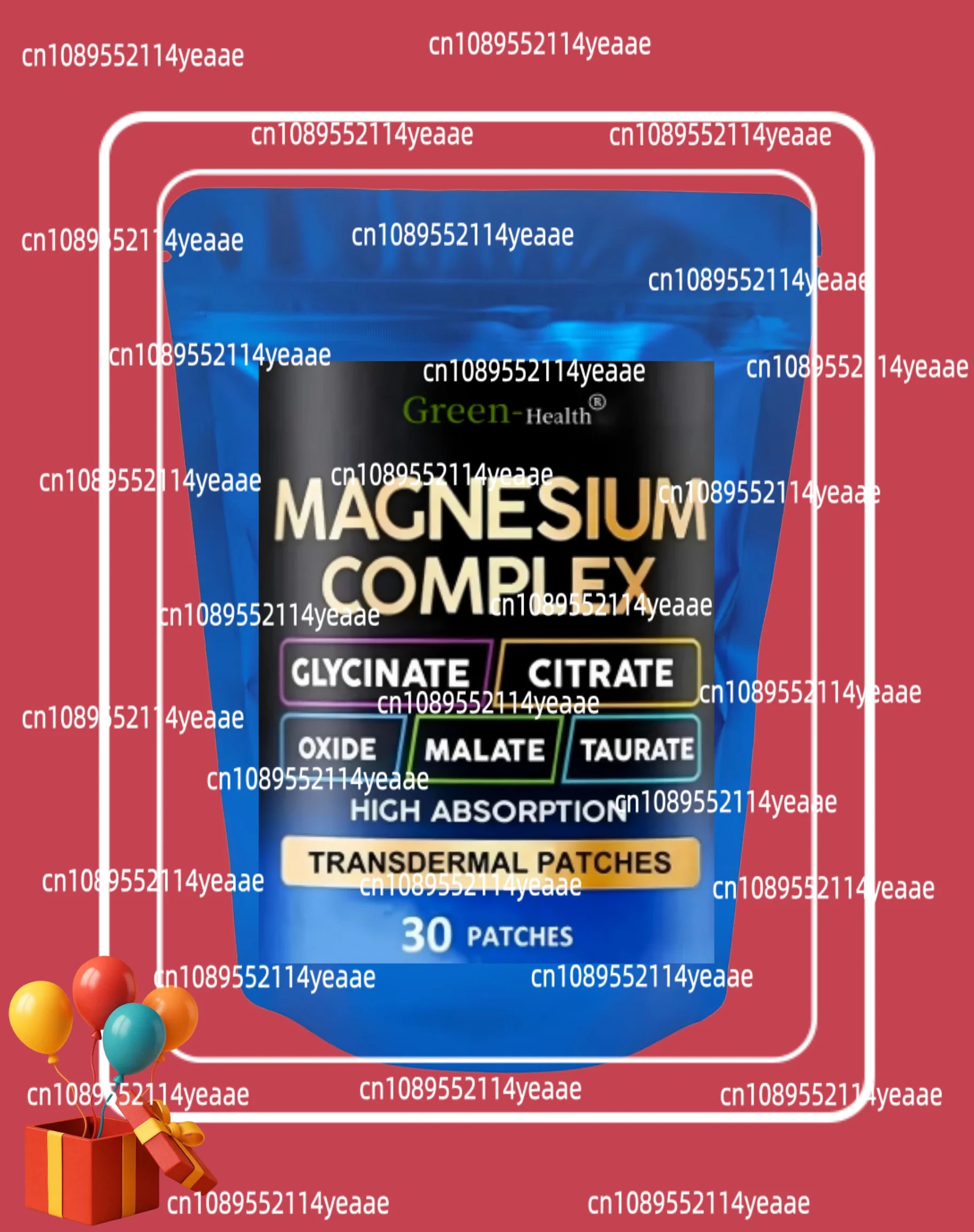 A5ye 30 Patches Magnesium 5-in-1 Complex Transdermal Patches For Stress Muscle & Heart Support - Skin-friendly Sleep Aid