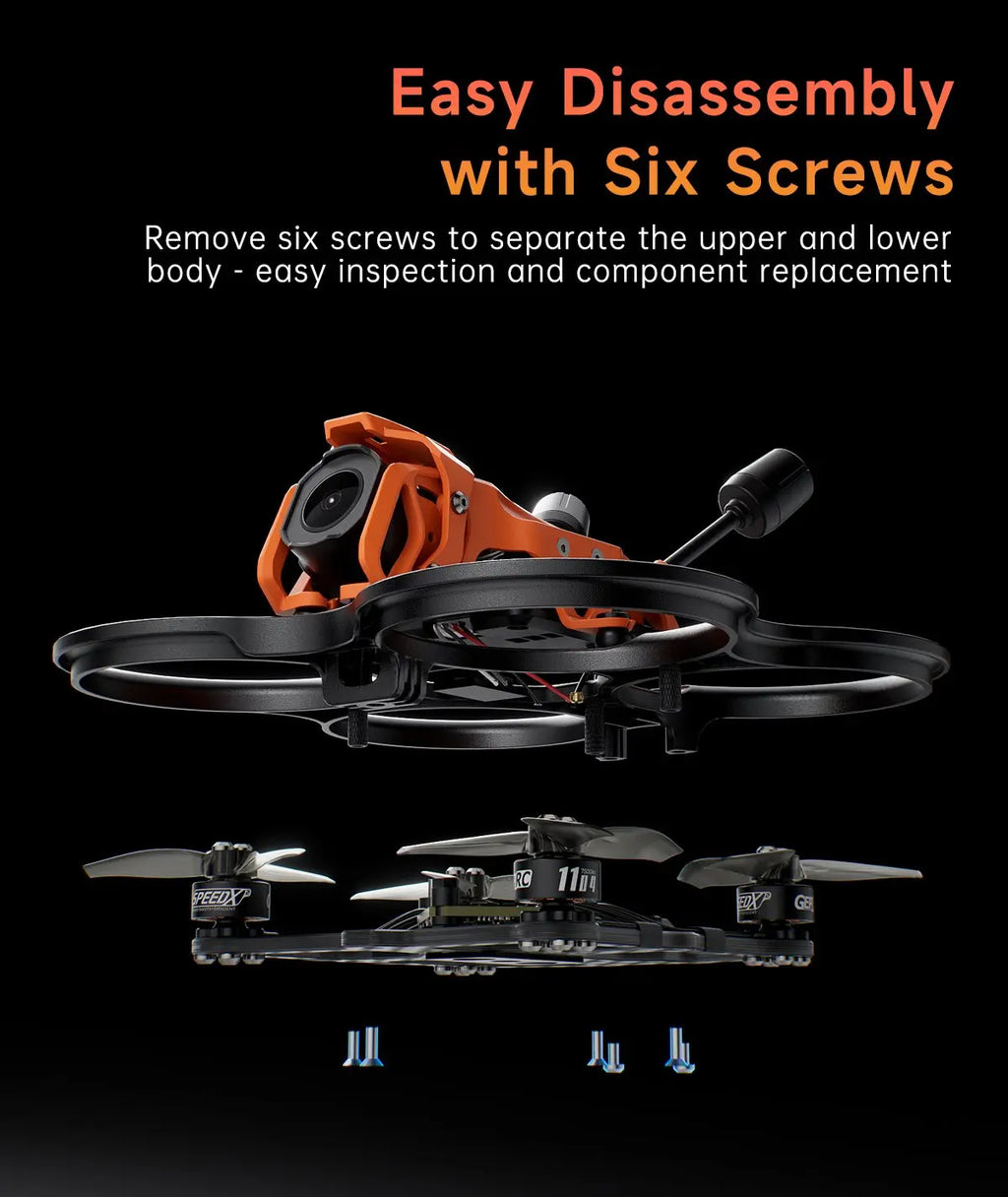 GEPRC DarkStar22 O4 Pro CineWhoop FPV Drone - ELRS 2.4G System Tidesmit