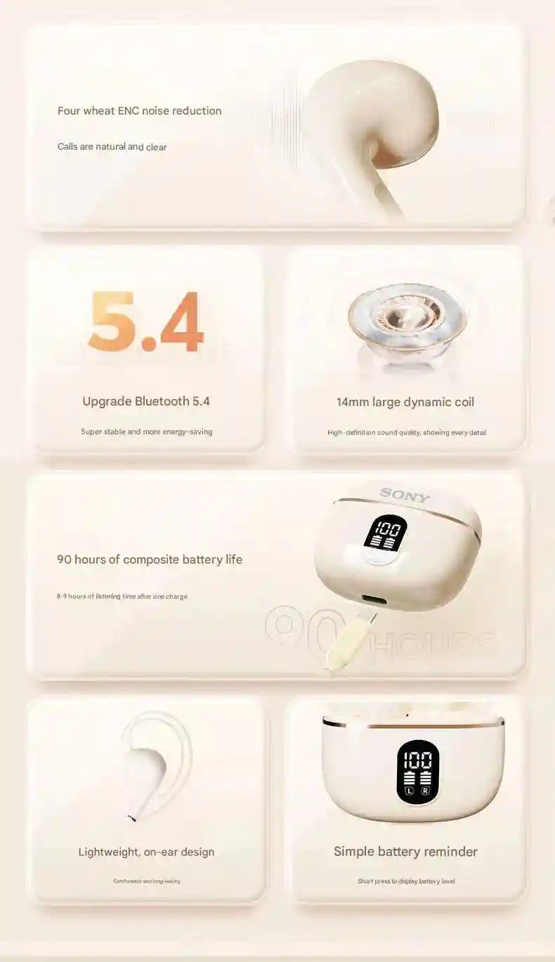 Wireless Headphones with LED Display - Bluetooth TWS Earbuds Tidesmit Tidesmit