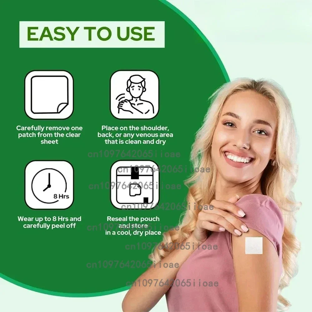 Transdermal Patch Magnesium L-Threonate with Vitamin D3 for Brain Health Memory Improvement Concentration Cognition Energy Boost