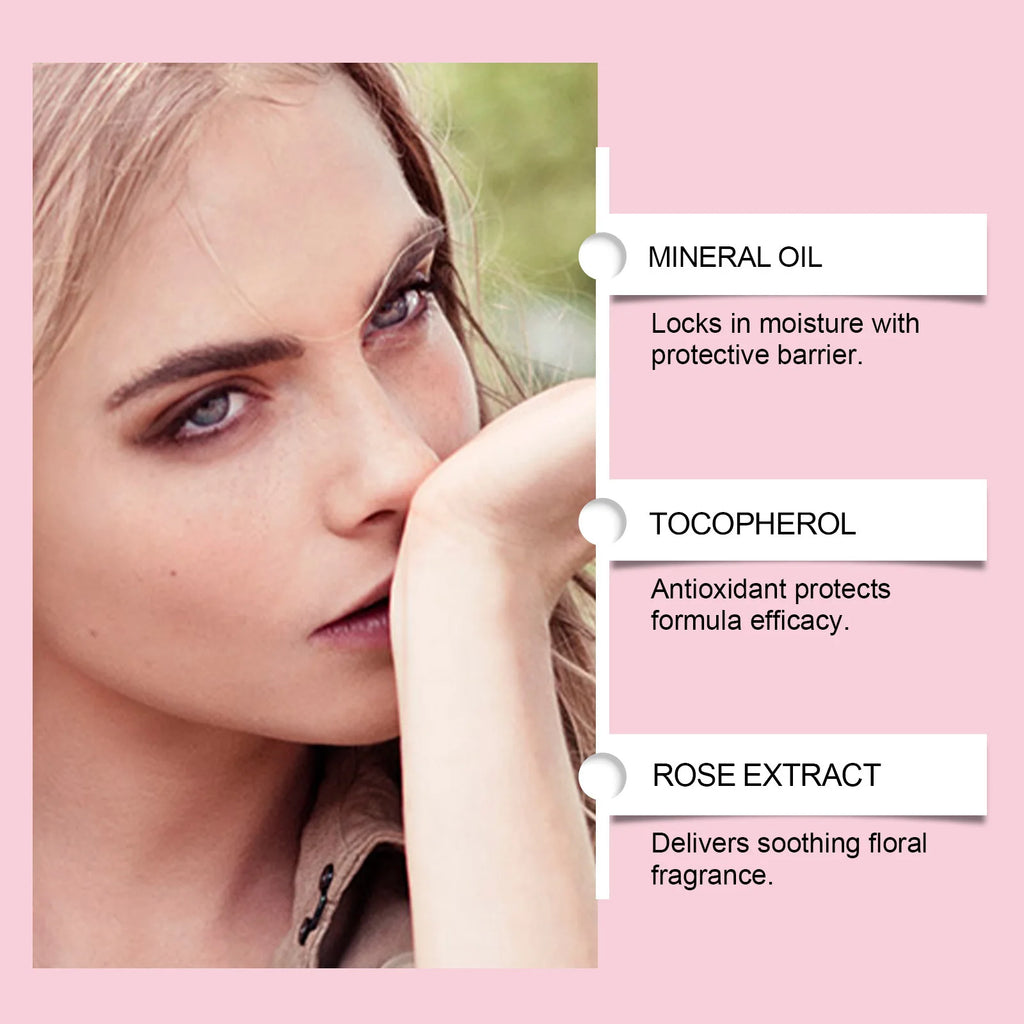 Tidesmit OceAura Rose Scented Body Cream with peony and lily extracts for odor neutralization in 30g travel size.
