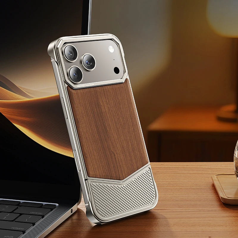 iPhone 17 Pro Max Phone Case | Slim Shock-Absorbing Wood Shell Tidesmit