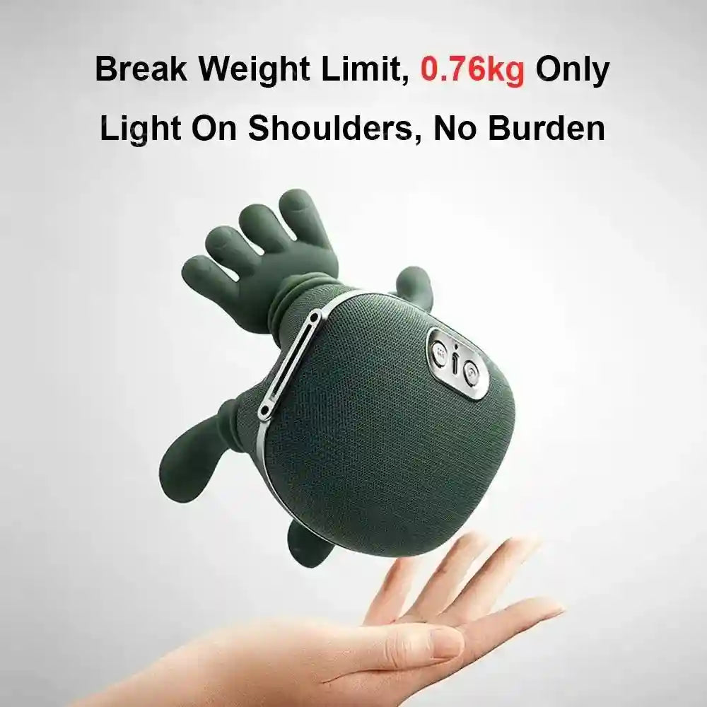 Electric Neck and Shoulder Massager with Heat - 3-Level Roller Massage Roller Tidesmit