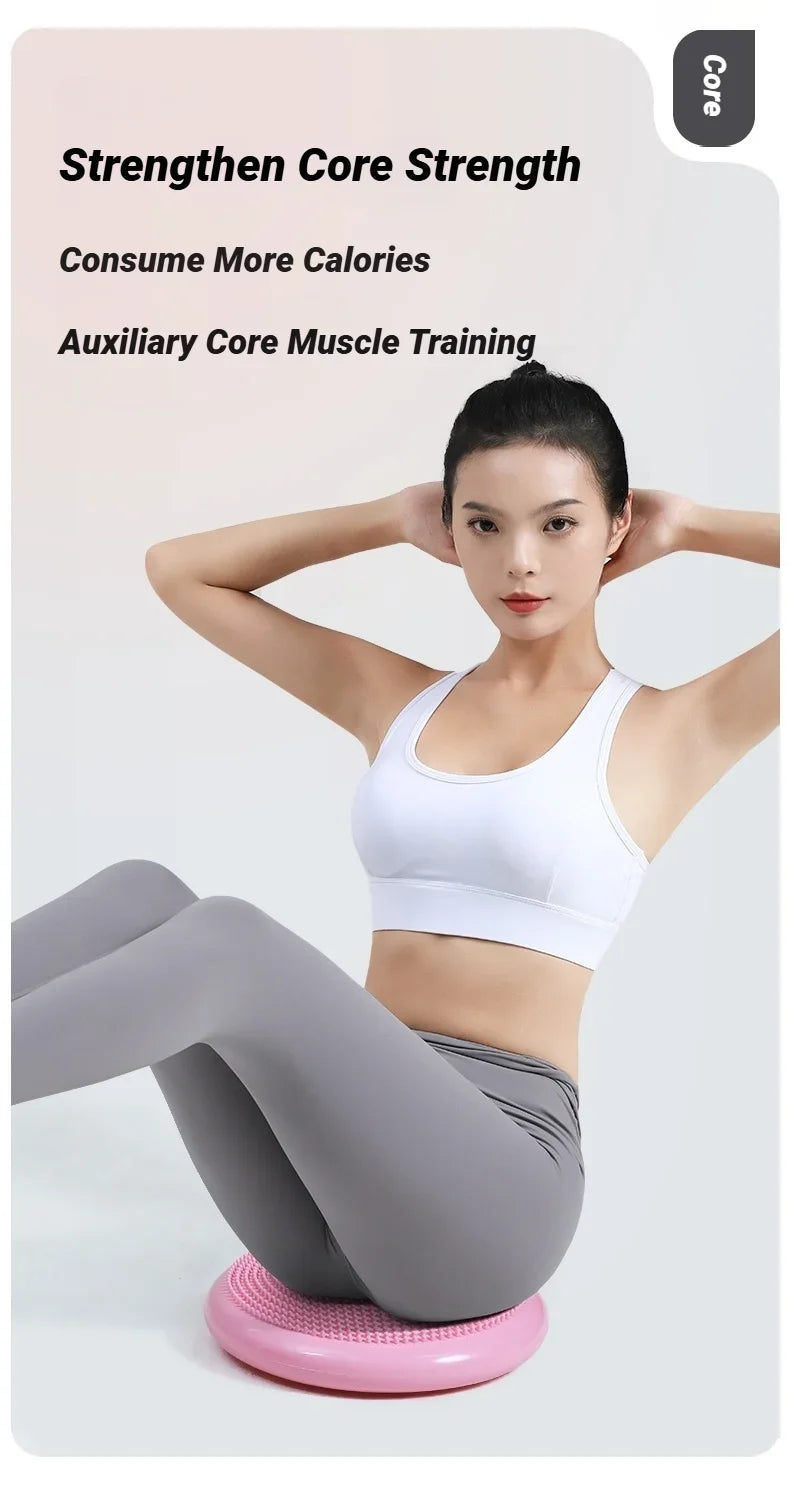 Inflatable Balance Cushion Thickened Explosion-Proof Soft For Yoga Massage Workout Pad Seat Ball