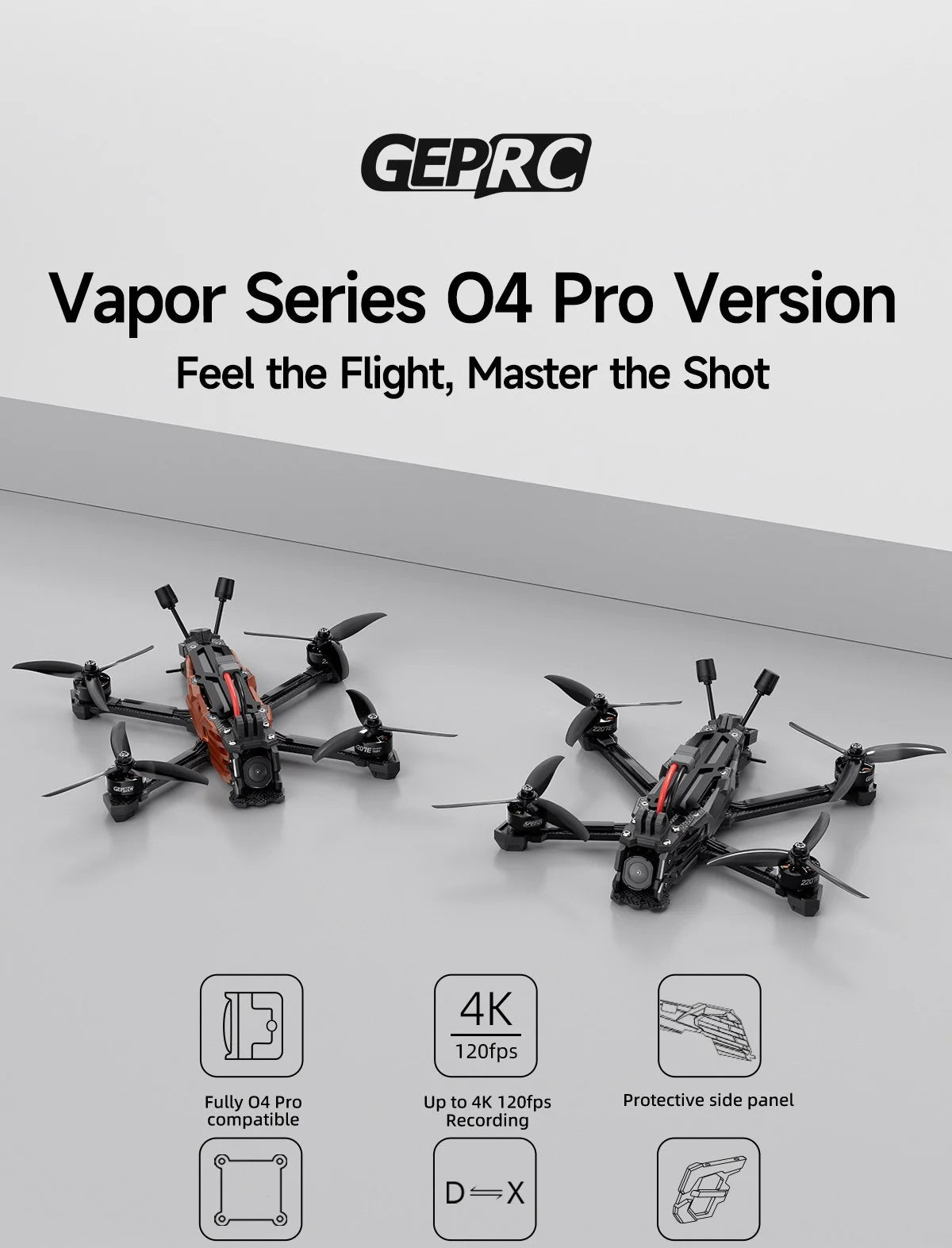 GEPRC Vapor-D6 O4 Pro HD Freestyle FPV Drone | 6 Inch Long Range Tidesmit