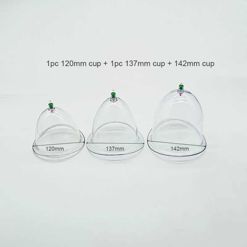 Vacuum Cupping Therapy Set for Breast and Buttock Lifting - 137mm Fascia Gun 142mm 137mm 120mm Tidesmit