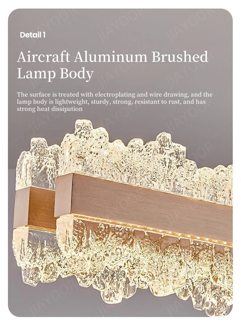 LED Ring Light Chandelier 120cm - Dimmable Rose Gold & Grey Tidesmit