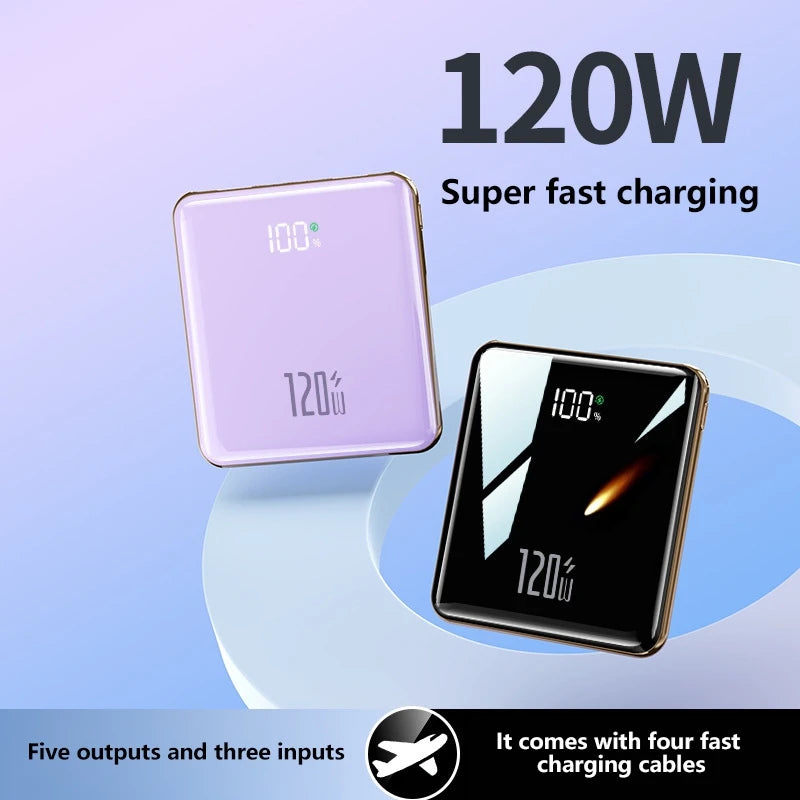 Portable Power Bank with 4 Built-in Cables - 50000mAh Tidesmit Tidesmit