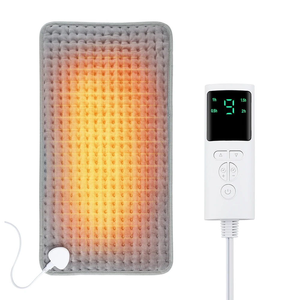 Electric Heating Pad for Pain Relief 60x30cm - Washable Wellness Tool Relaxation Treatment Type A 60x30CM Tidesmit