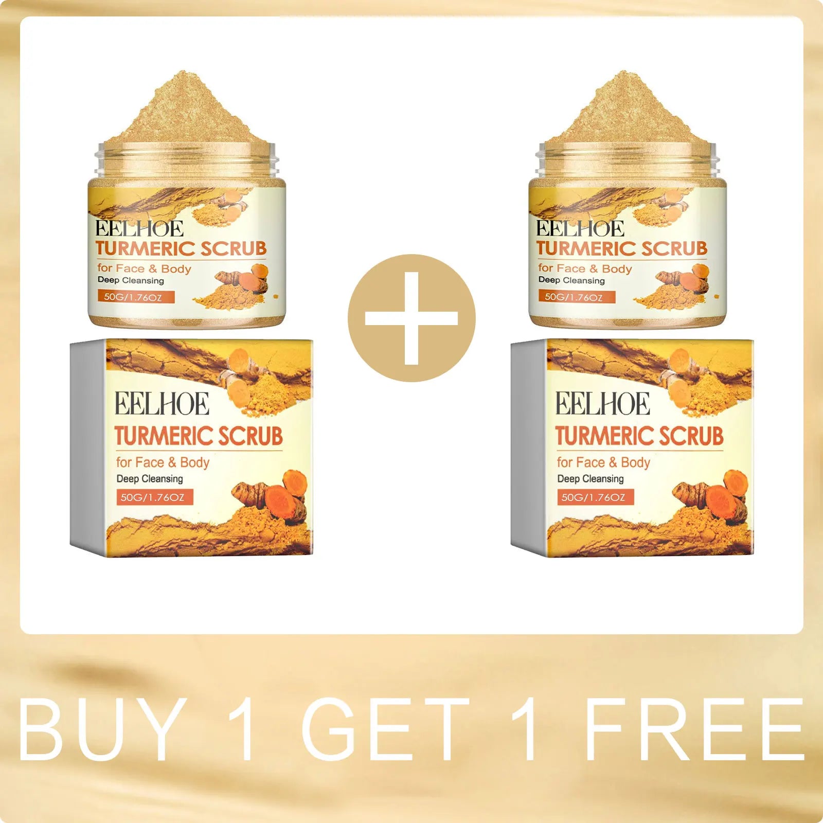 Turmeric Exfoliating Scrub for Natural Skin Radiance - 50g Tidesmit Scrubs Treatments Buy 1 for 1 Free Tidesmit