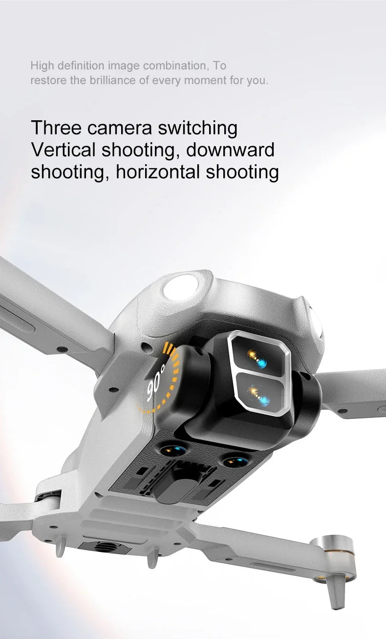 4K Camera Drone with Obstacle Avoidance - Brushless Motor Foldable Design Tidesmit