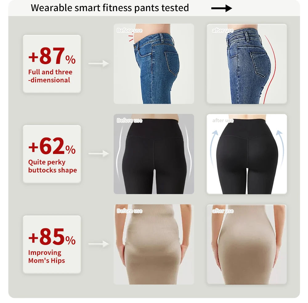 EMS Microcurrent Buttock Lifting Shorts | Yoga Fitness Trainer Body Shaping Massage Equipment Tidesmit