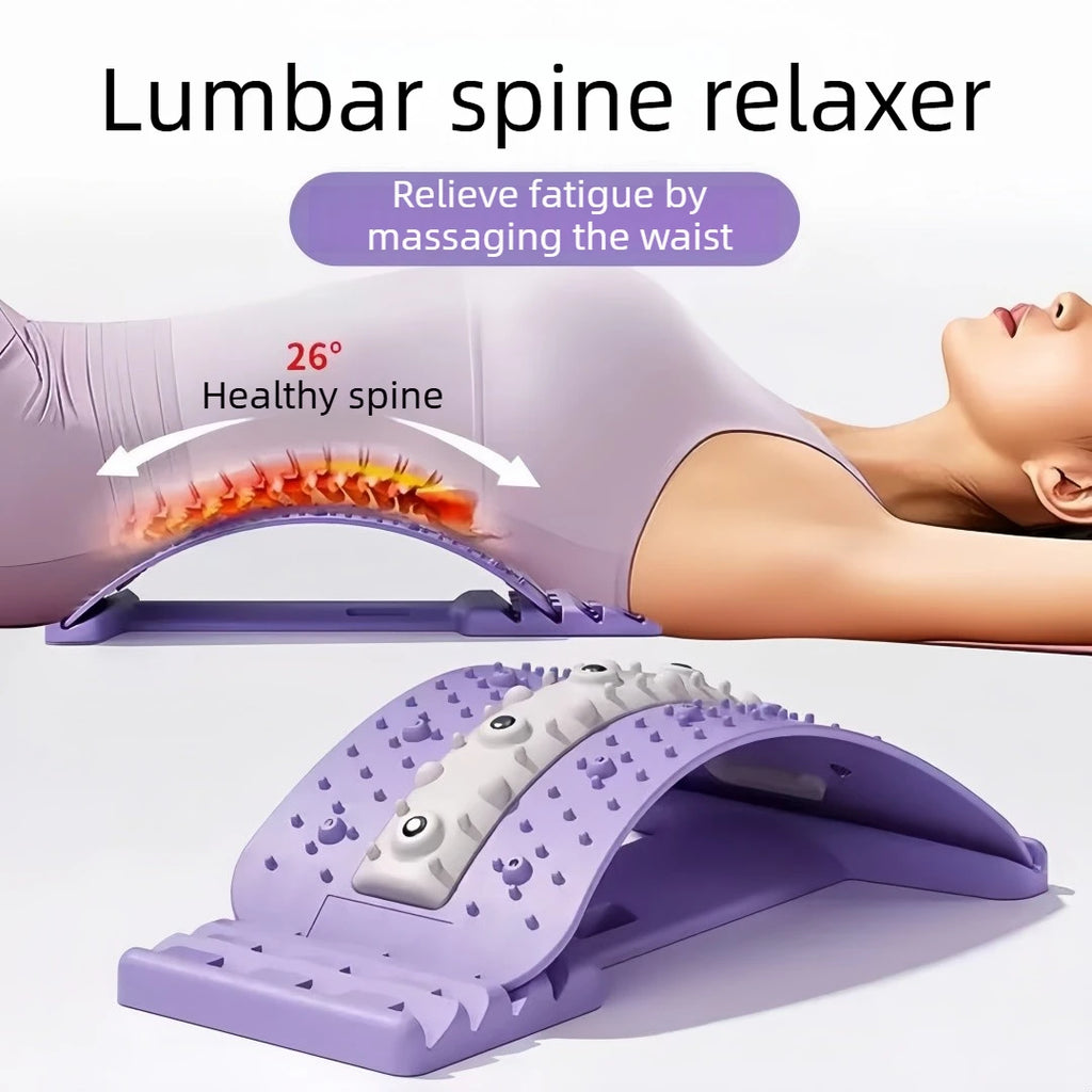 Back Massager for Lower Back Pain Relief - Rechargeable Spinal Stretcher Back Massage Instrument Tidesmit