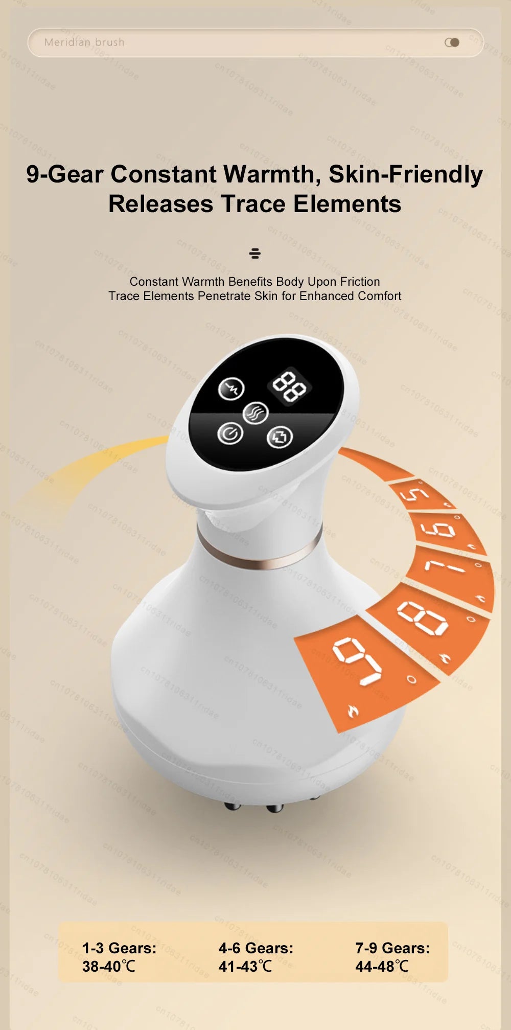 Anti Cellulite Massage Tool - White Lymphatic Drainage Sculpting Device Relaxation Treatment Tidesmit