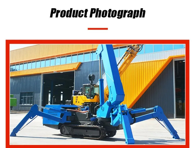 Customizable 3T Spider Crane Lifting Crane with 3m Fly Jib for Special Heavy Duty Industrial Lifting Requirements