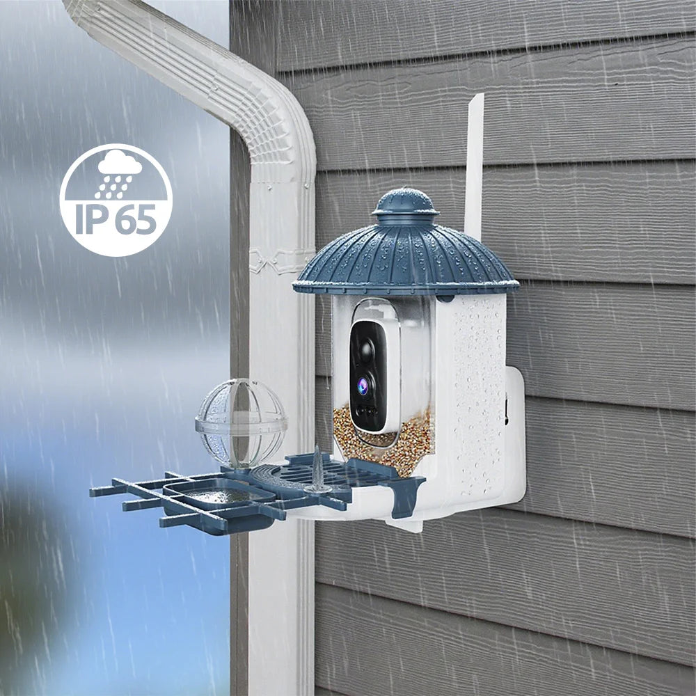 4MP HD Birds Feeder Camera Solar Powered AI Motion BirdWatching Wireless WiFi Camera Wildlife Monitor,Night Vision,Waterproof