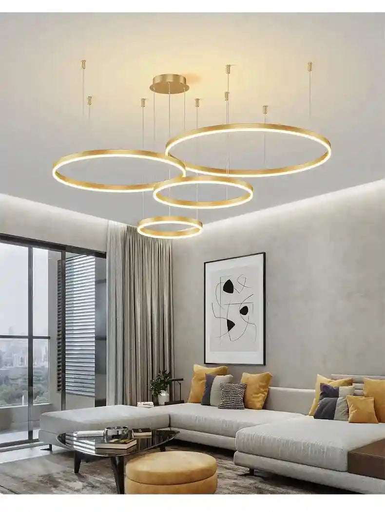 LED Ring Chandelier Modern Pendant Light for Living Room Tidesmit Tidesmit