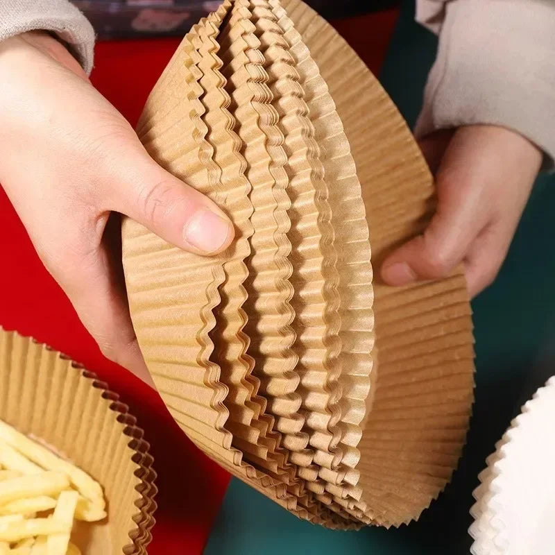 20-100Pcs Air Fryer Disposable Paper Liner Non-Stick Oil-proof Parchment Mat for Cooking Microwave Oven Sheets Special Baking