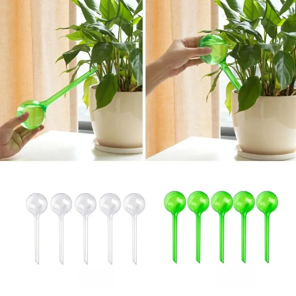 12 Pack Indoor Plant Watering Balls 13x5cm Automatic Self Watering System Transparent Globes for Potted Plants Watering Bulbs