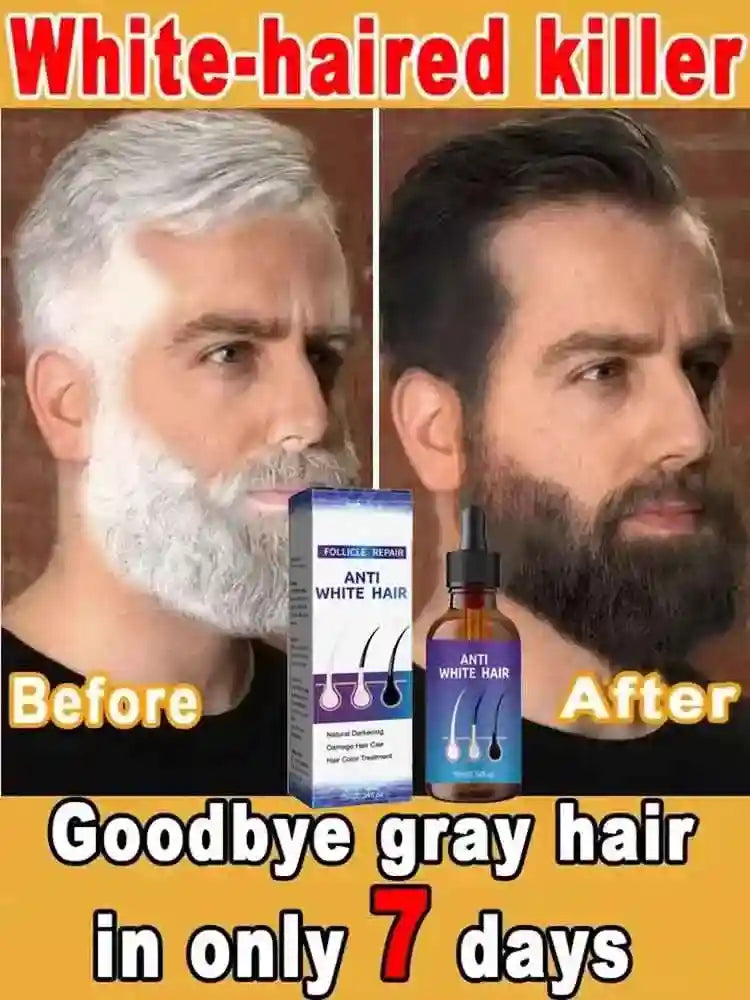Anti-Gray Hair Serum: Natural Color Repair Treatment for Hair Health Lip Care Tidesmit