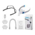 CPAP Nasal Pillow Mask, Nasal Pillow Set with Detachable Headgear, Frame, Tube and 3 Different Sizes of Nasal Pillows(S,M,L)