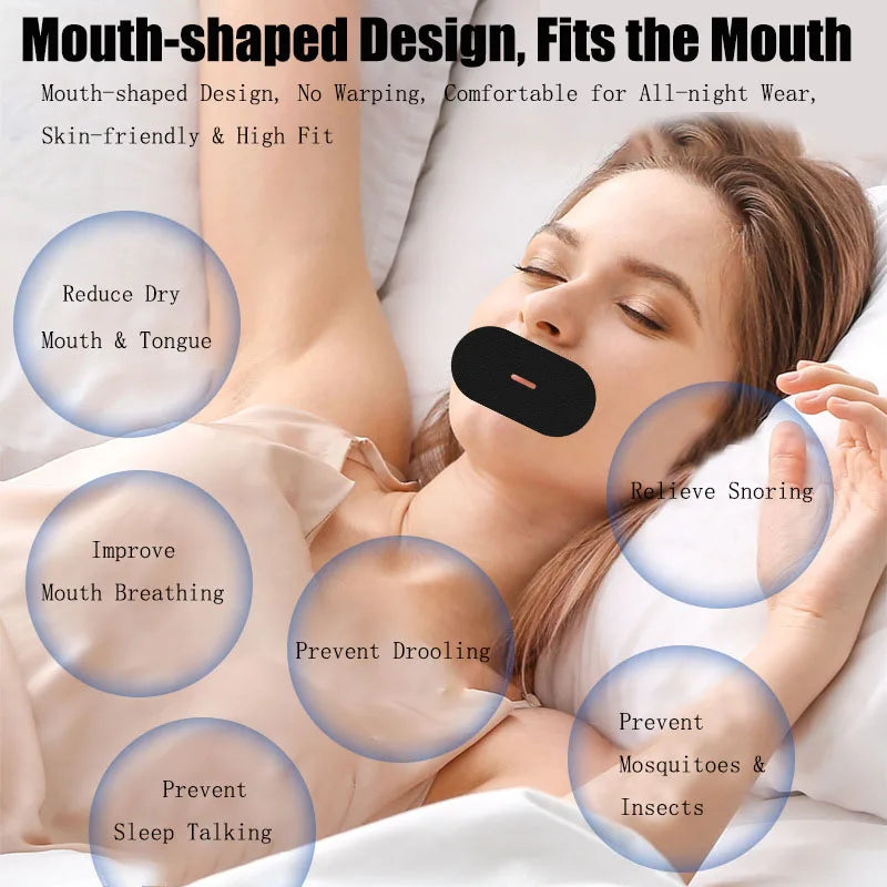30/60/90 Pcs Anti-Snoring Relief Mouth Tape Sleeping Strips Keep Mouth Closed Improve Sleeping Quality Snoring Relief Sleep Aid