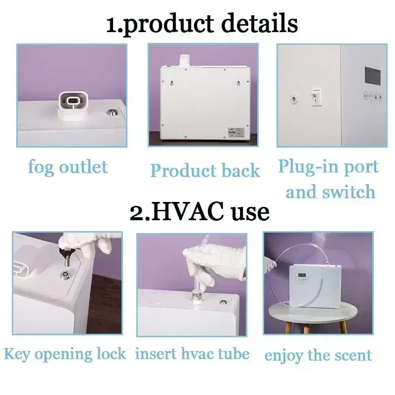NAMSTE 4000m³ HVAC WIFI Control Scent Diffuser Machine Smart Timing  Commercial Essential Aroma Oil Hotel Perfume Bluetooth