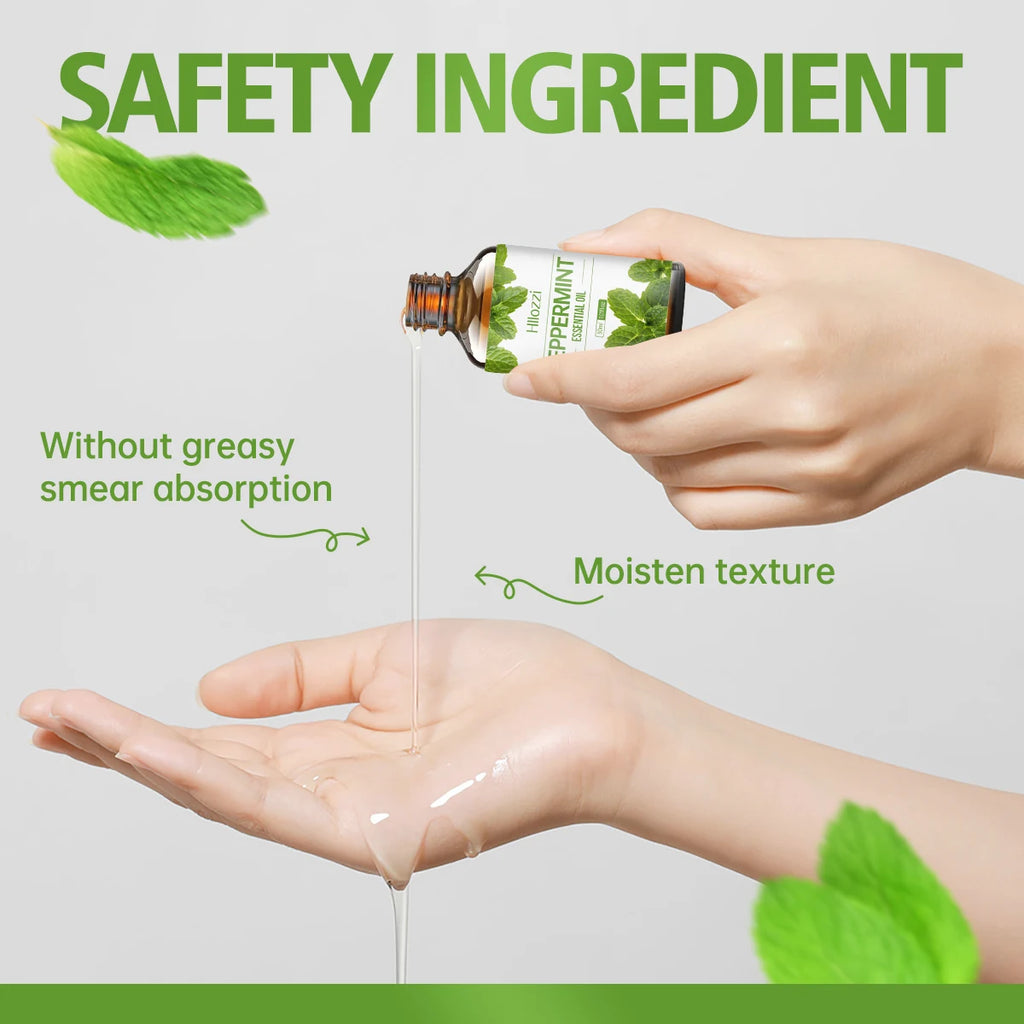 Tidesmit Peppermint essential oil for aromatherapy, candles, and car diffusers, available in 30ml, 60ml, and 100ml.