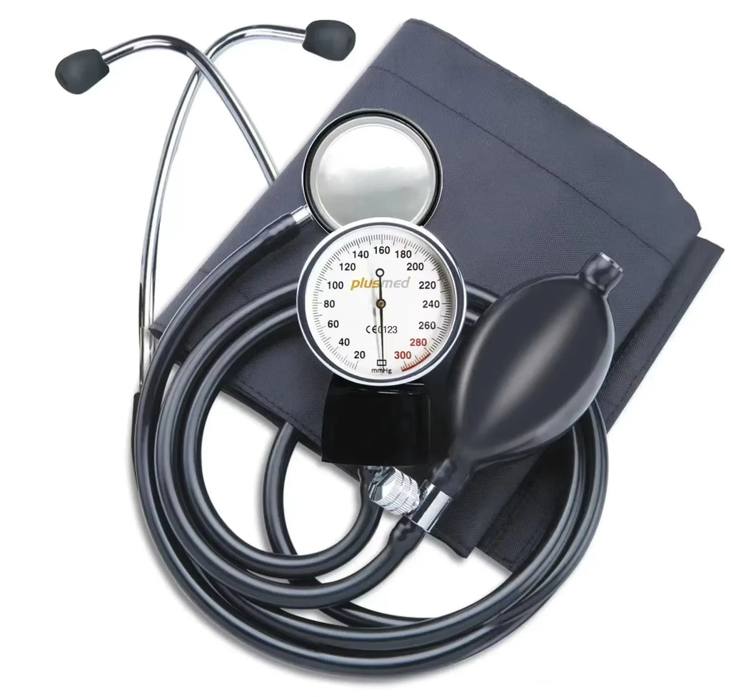 JUSTLANG Medical Manual Blood Pressure Monitor BP Cuff Upper Arm Aneroid Sphygmomanometer Tonometer Meter Tester Device