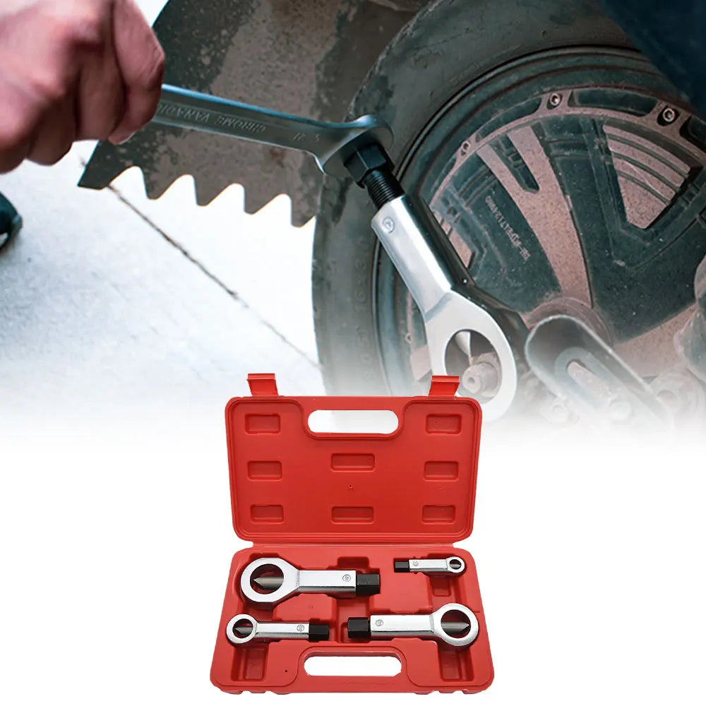 Podofo 4pcs Heavy-Duty Nuts Splitter Tools Portable Splitting Tool Manual Nut Breaker Tool Hand Remover Extractor Tool With Box
