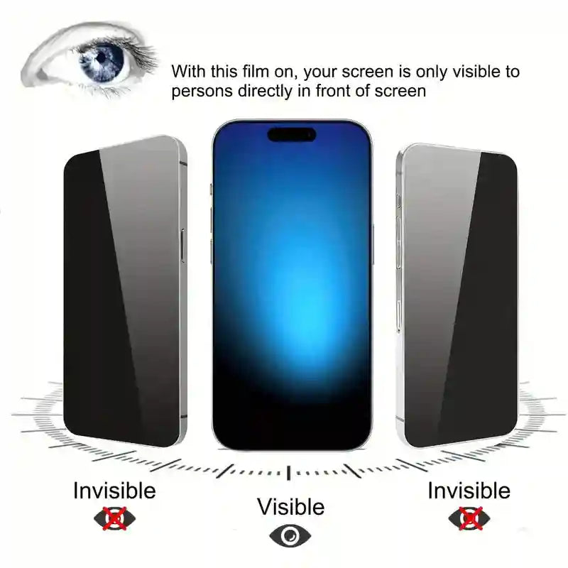 Reno 13F Privacy Screen Protector - 4 Pack Anti-Spy 9H Tempered Glass AE Tidesmit