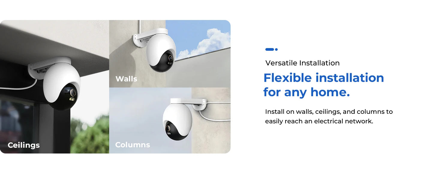 IMILAB EC6 Pro 8MP Outdoor Security WiFi Camera 2.4G/5G AI Detection Auto-Tracking CCTV 24/7 Recording Compatible with MiHome